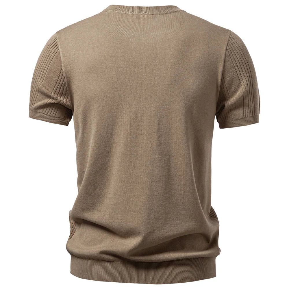 The Hudson Henley Knit Shirt