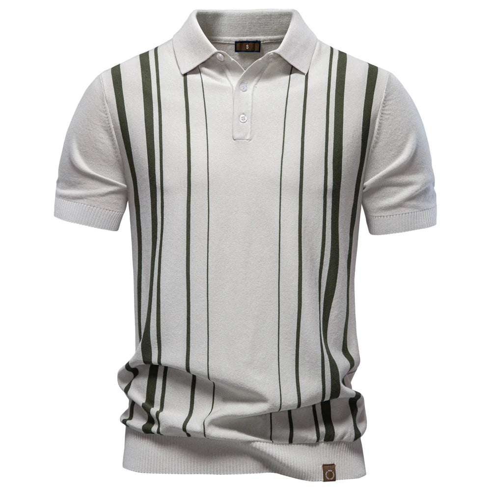 The Portofino Stripe Polo Shirt