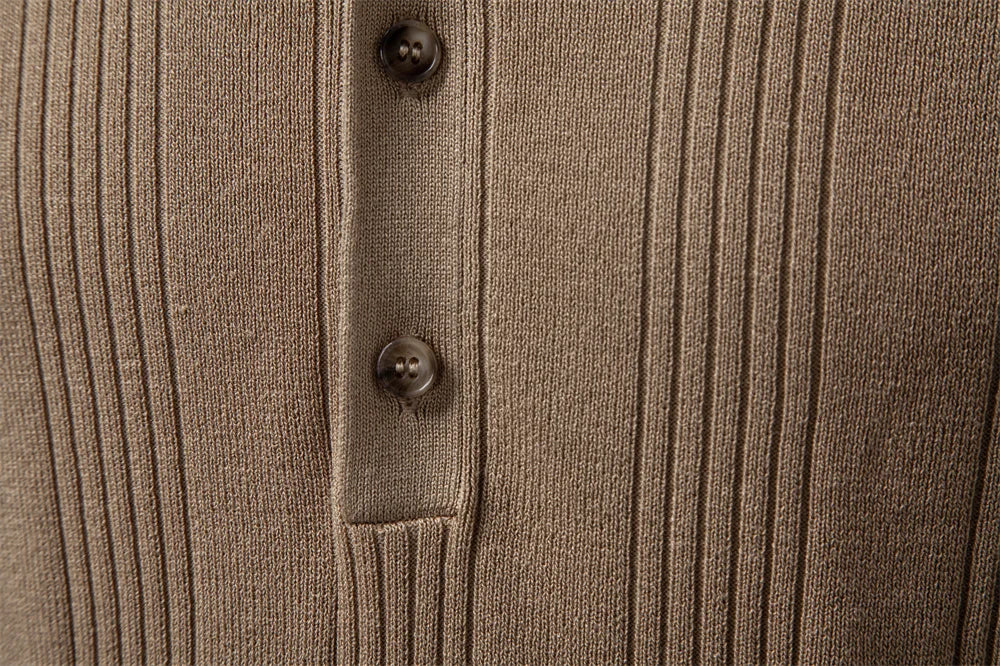 The Hudson Henley Knit Shirt