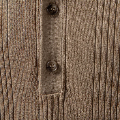 The Hudson Henley Knit Shirt