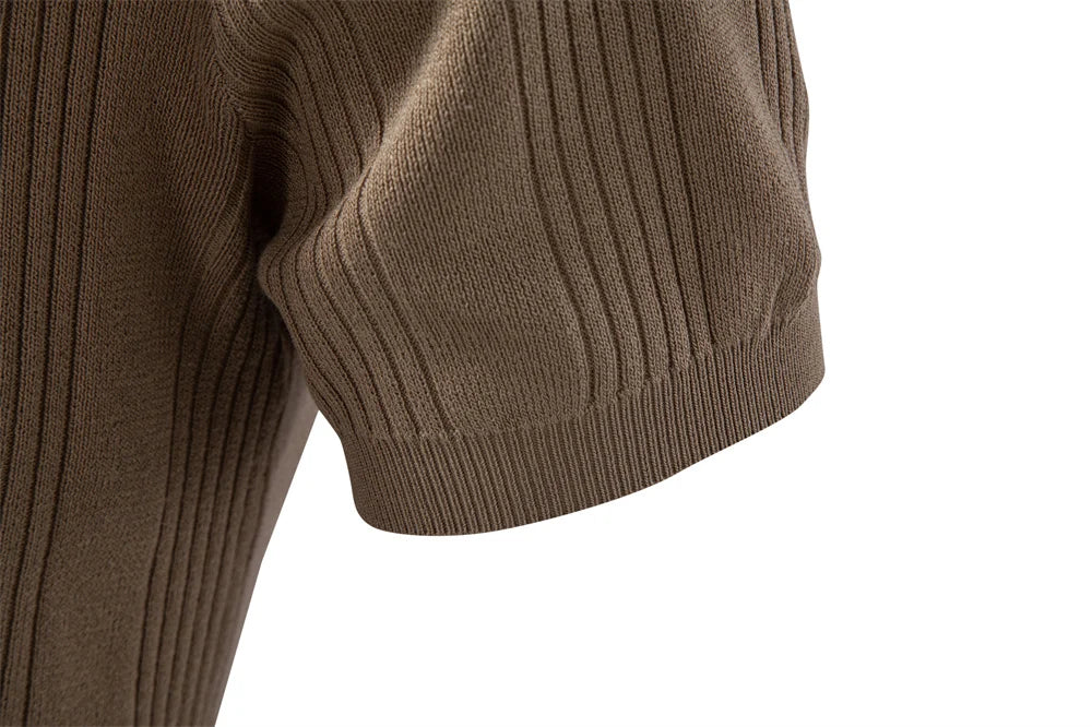 The Hudson Henley Knit Shirt