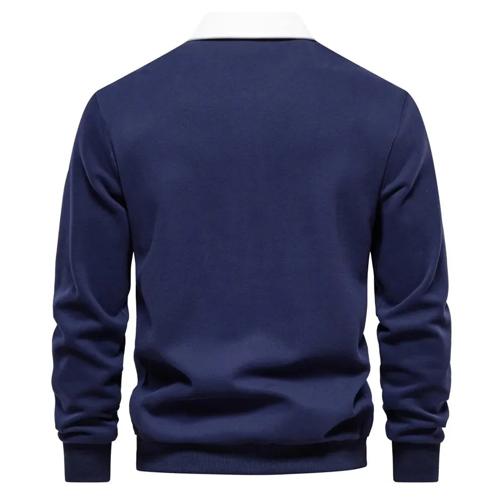 The Mayfair Contrast Collar Sweatshirt